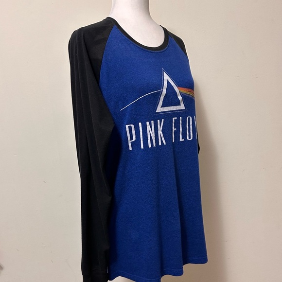 Pink Floyd True Vintage Official Merch Blue Black Trim Long Sleeve T Shirt XL - Picture 2 of 12